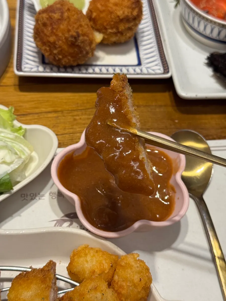 Kids' pork cutlet ordered as an extra dish