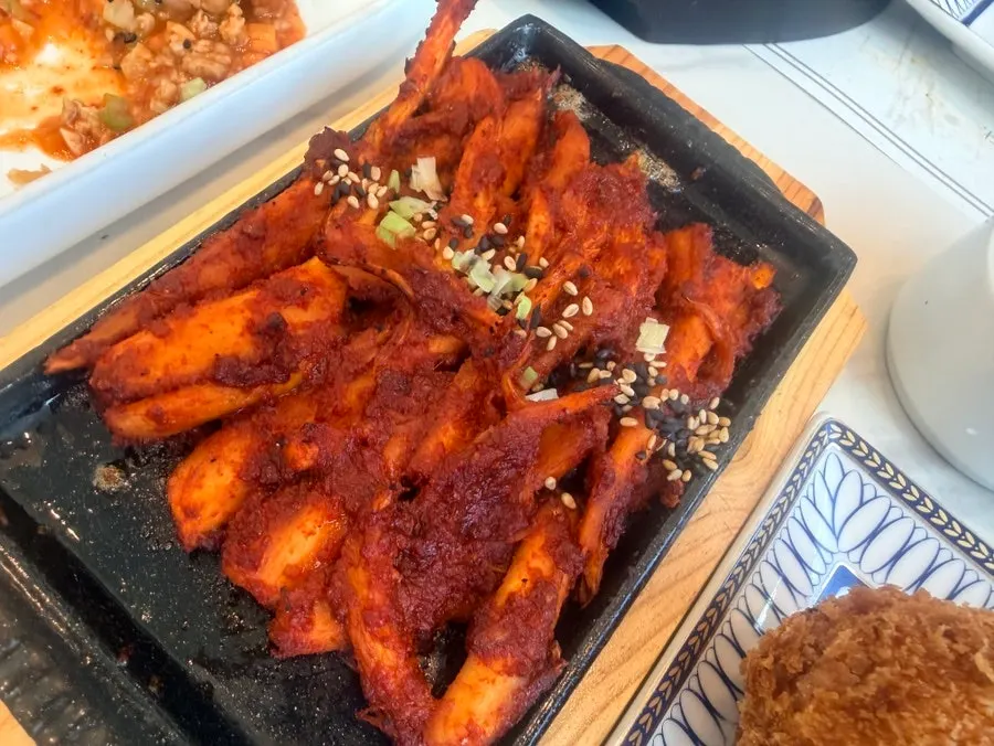 A plate of crispy eggplant fritters