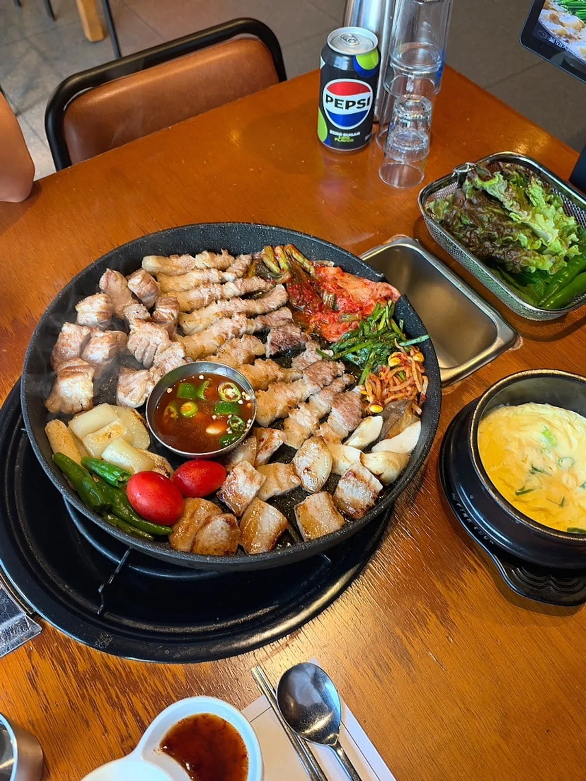 미식가세트 고기와 9첩반상 상차림