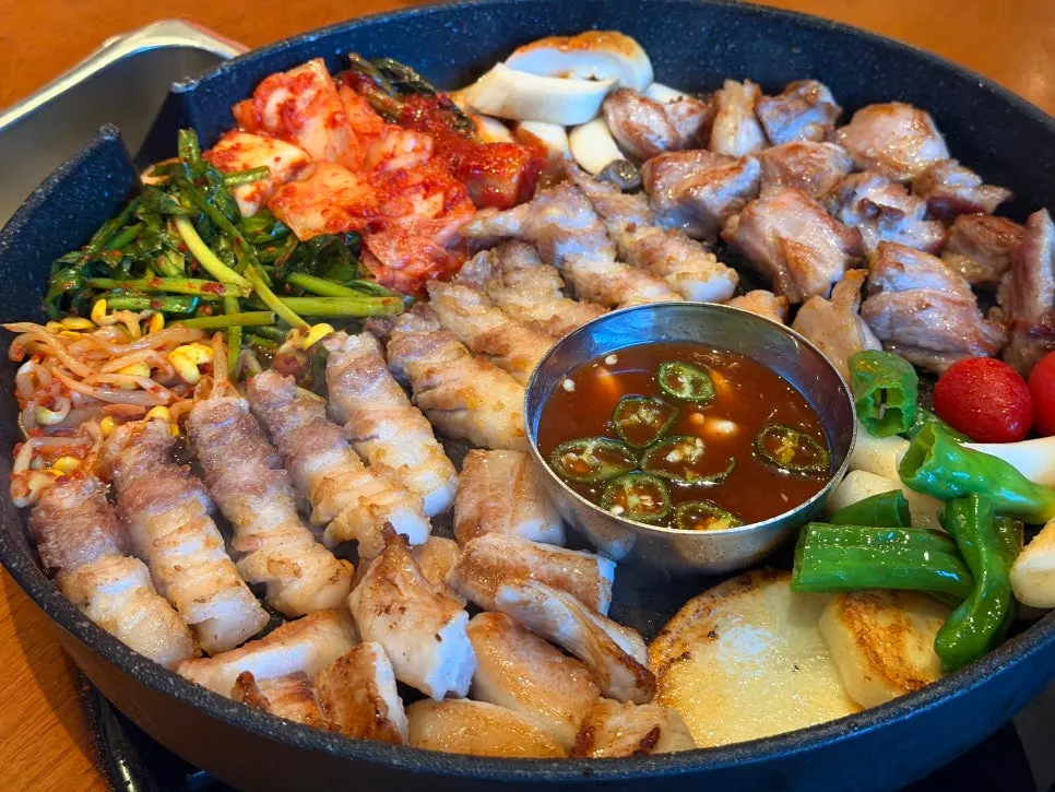 미식가세트 65,000원 메뉴 표기