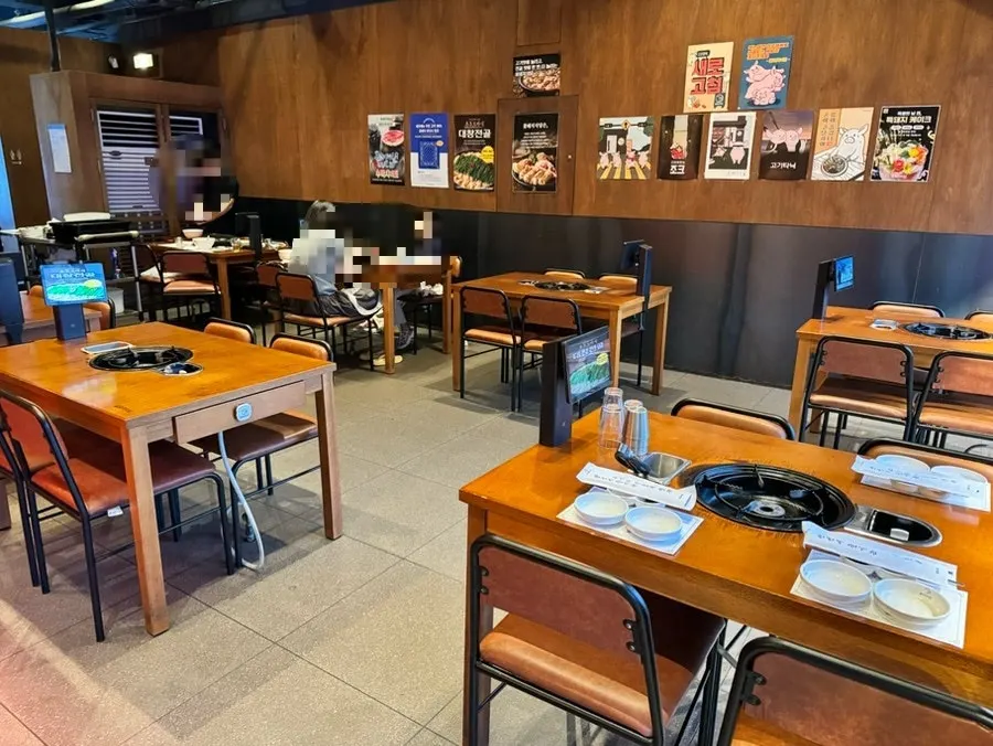 Spacious interior with wood decor