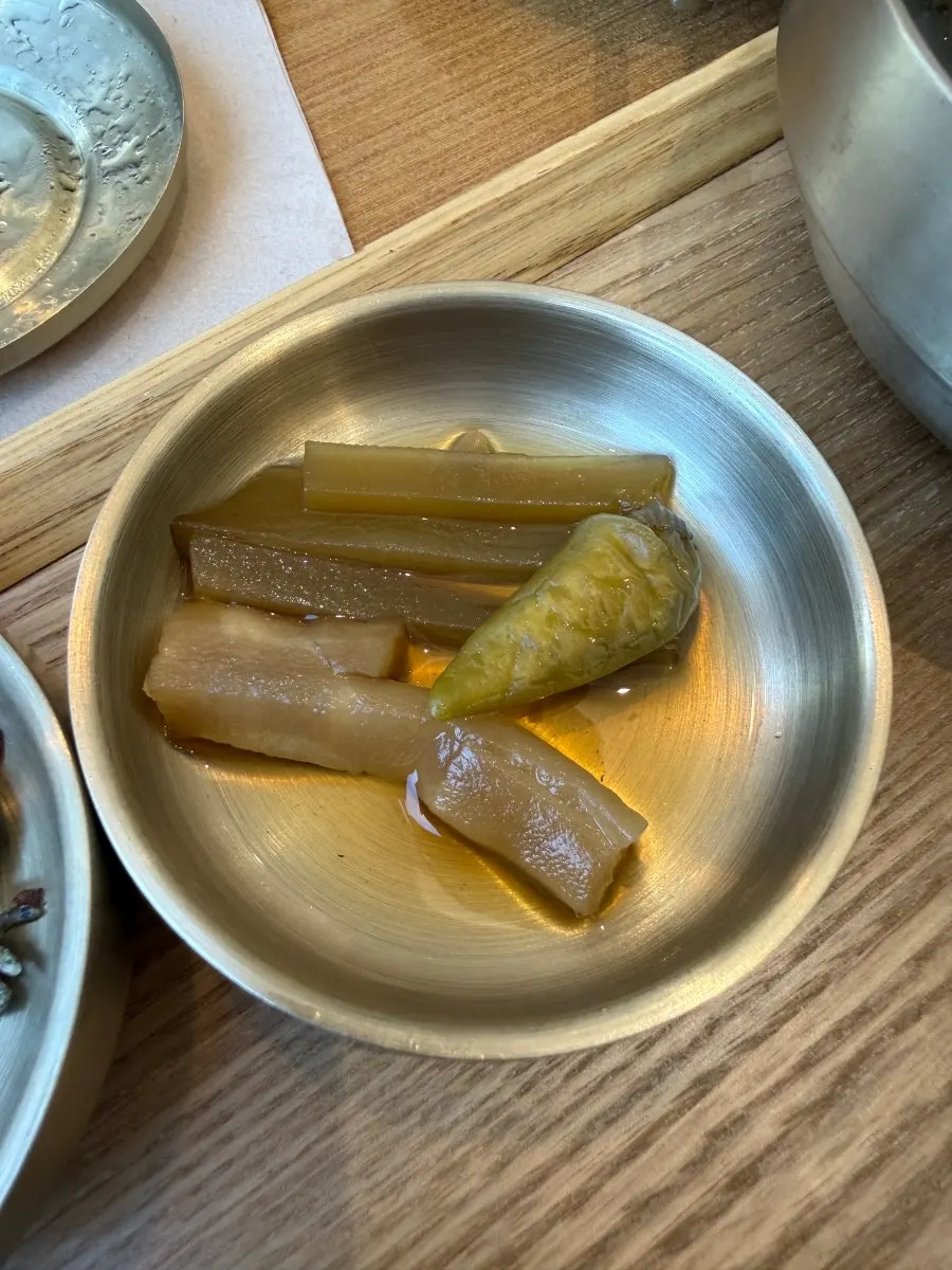 Cafe Dongi Korean meal served with rice and soup