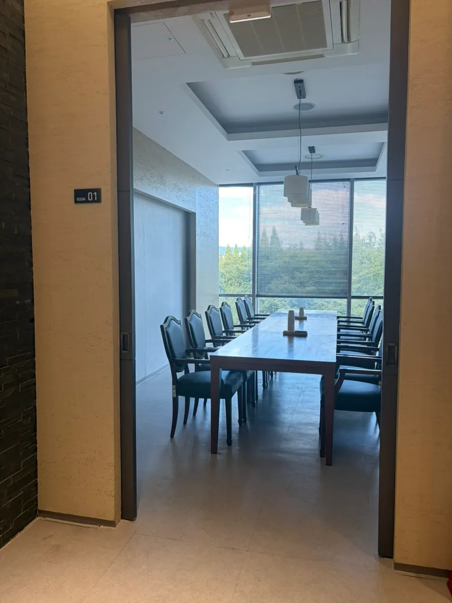 Neatly arranged interior of Cafe Dongi Yeungnam University Art Center Branch