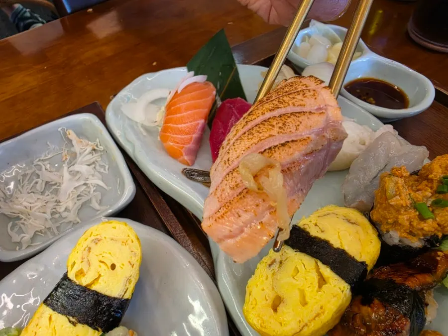 Large-sized katsuo udon