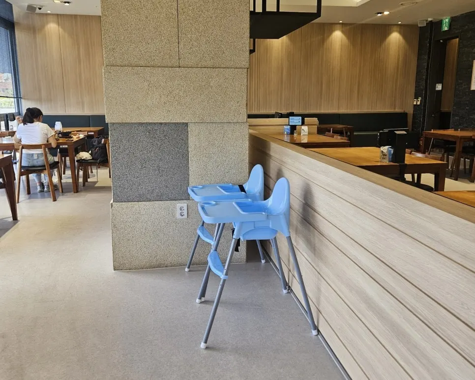 High chair available at the restaurant