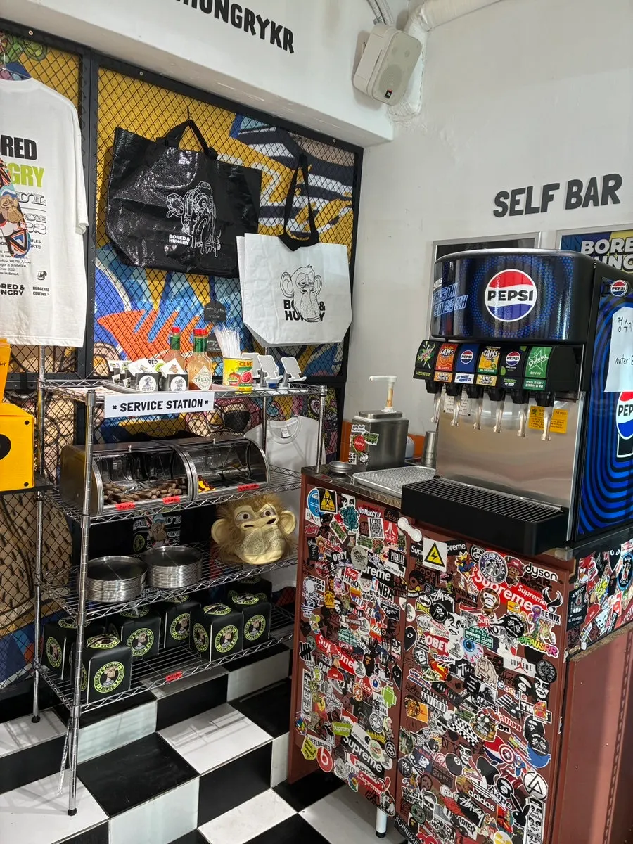 Wet wipes, ketchup, and other self-serve bar supplies