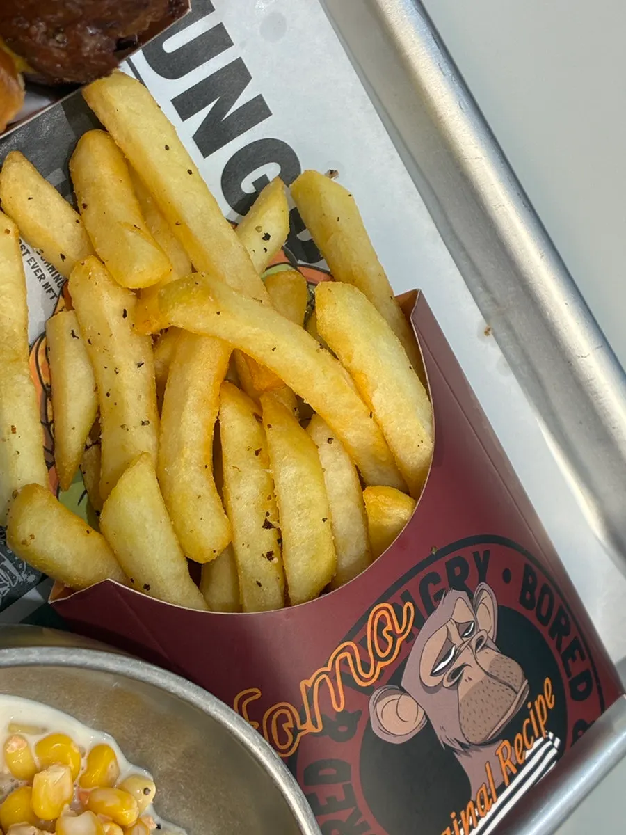 Fries eaten alongside the burgers