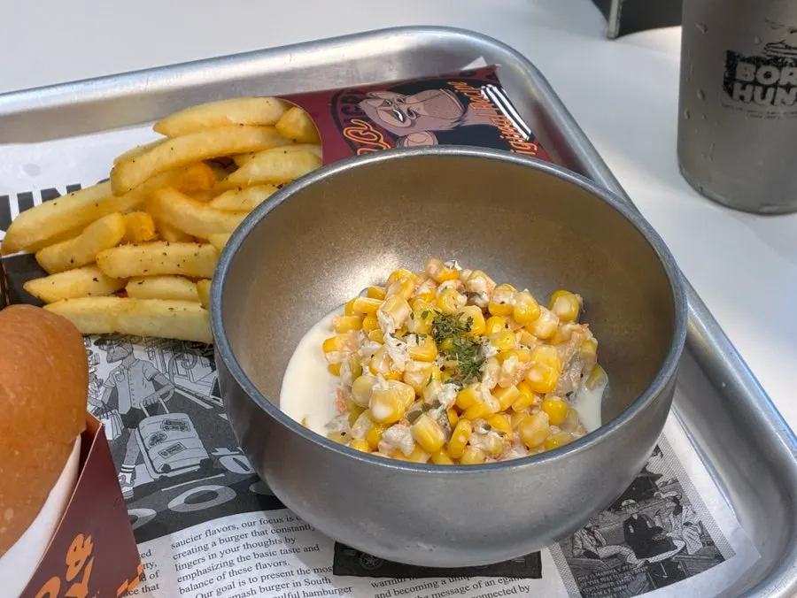 Corn salad served in a generous bowl