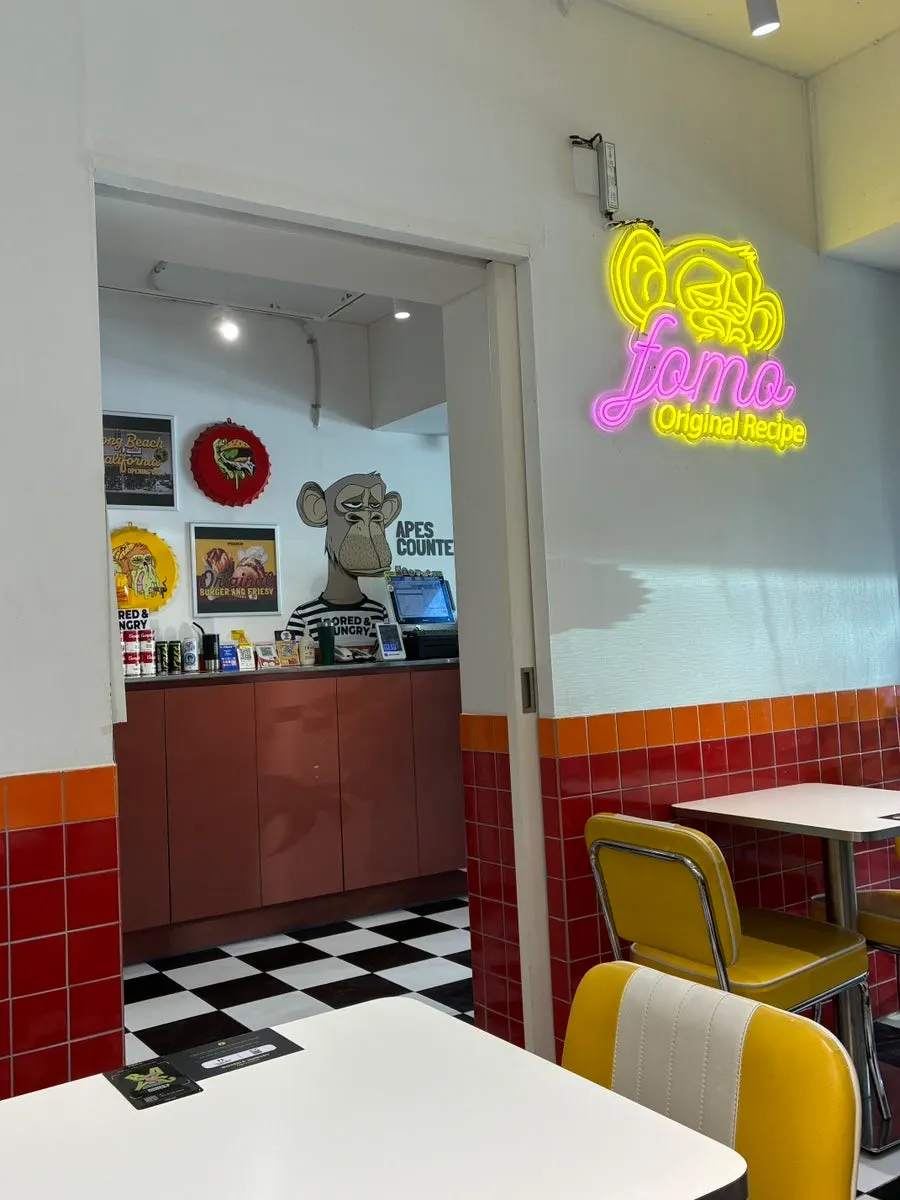 Wall decor and props inside the store