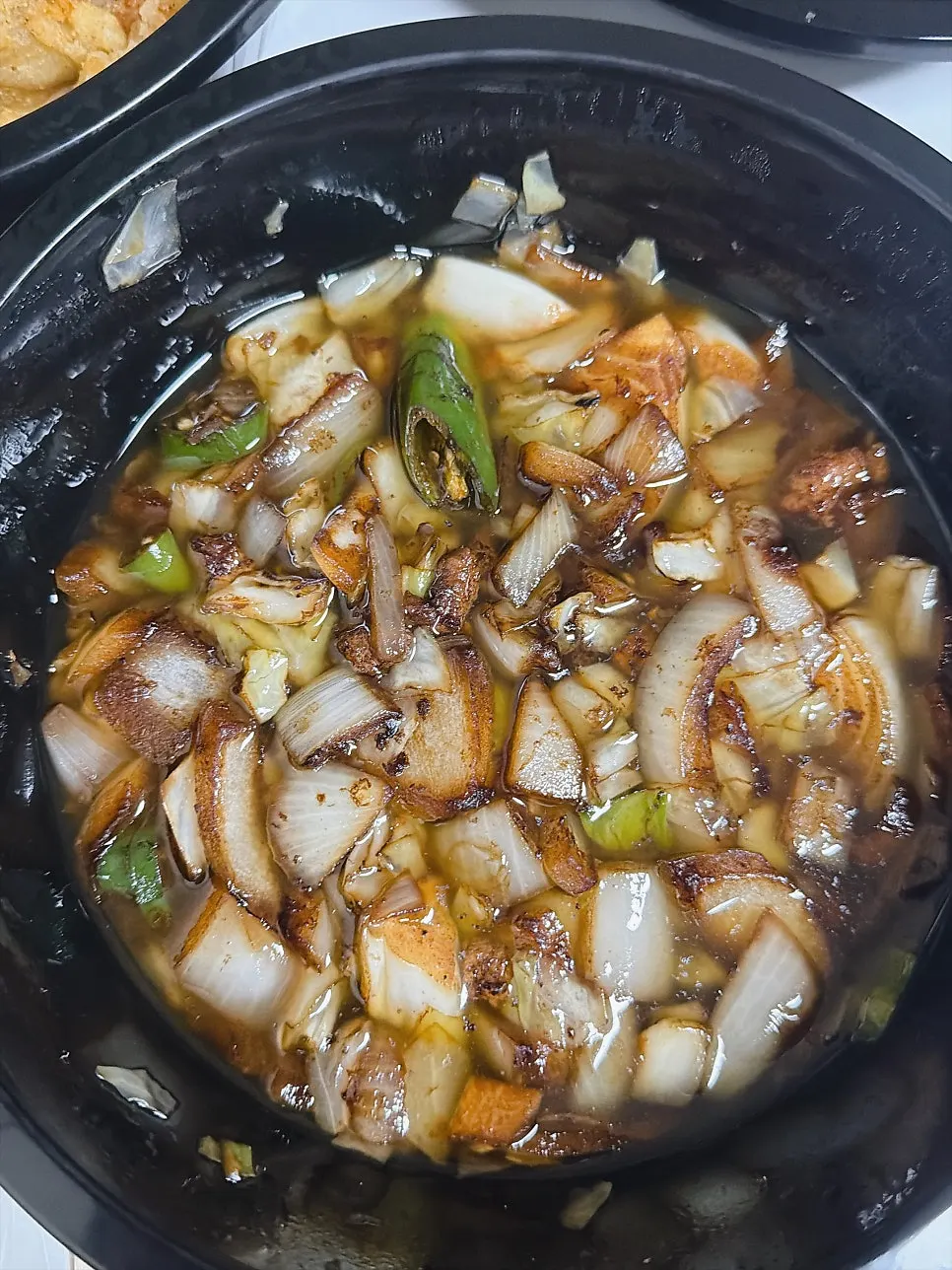 Ganjajang noodles mixed with sauce