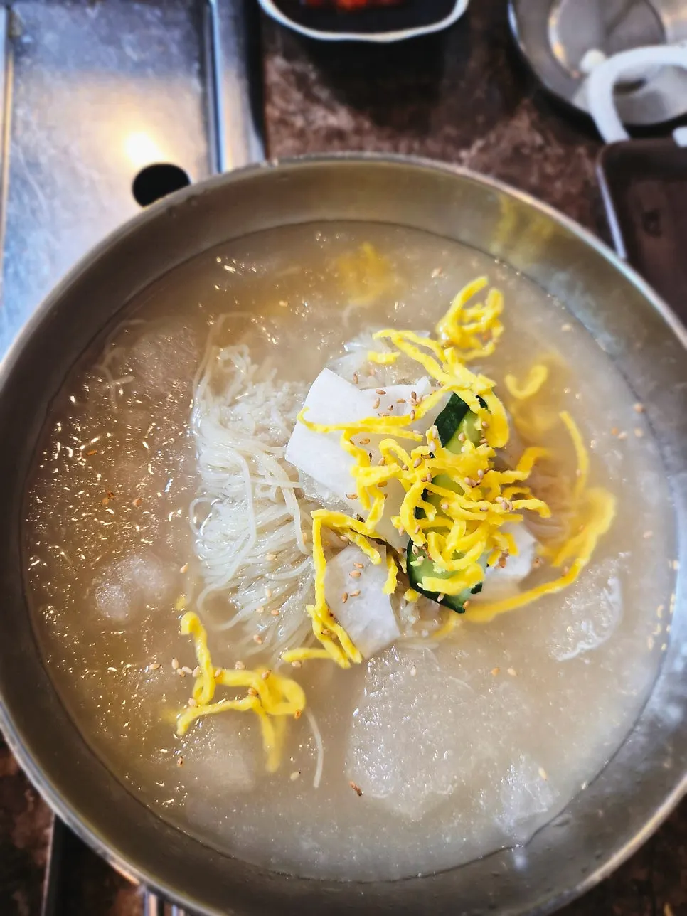 Free doenjang stew and rice provided per person