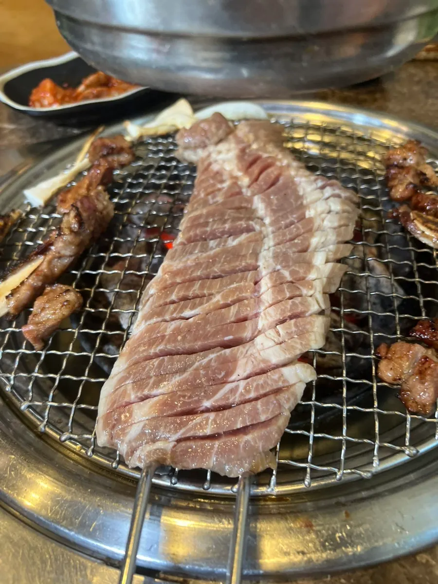 쌈에 올린 계수가든 갈비