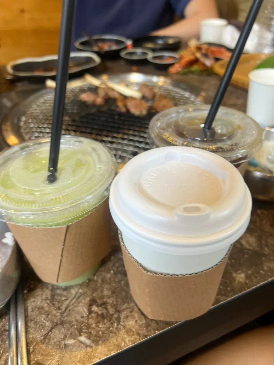 후식 음료 주문 빌지
