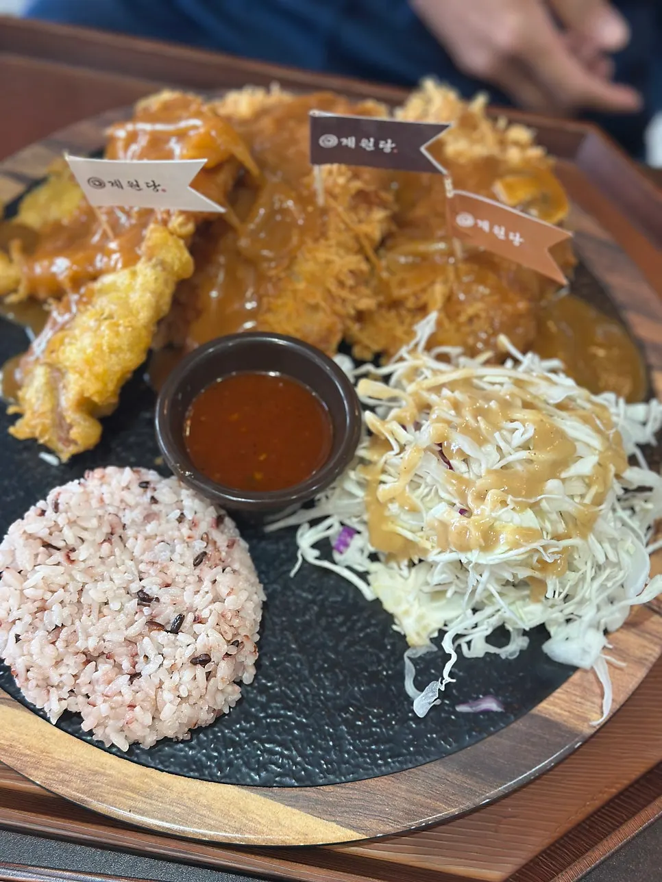 A rice-set (반상) spread at Gyewondang Ingye Branch