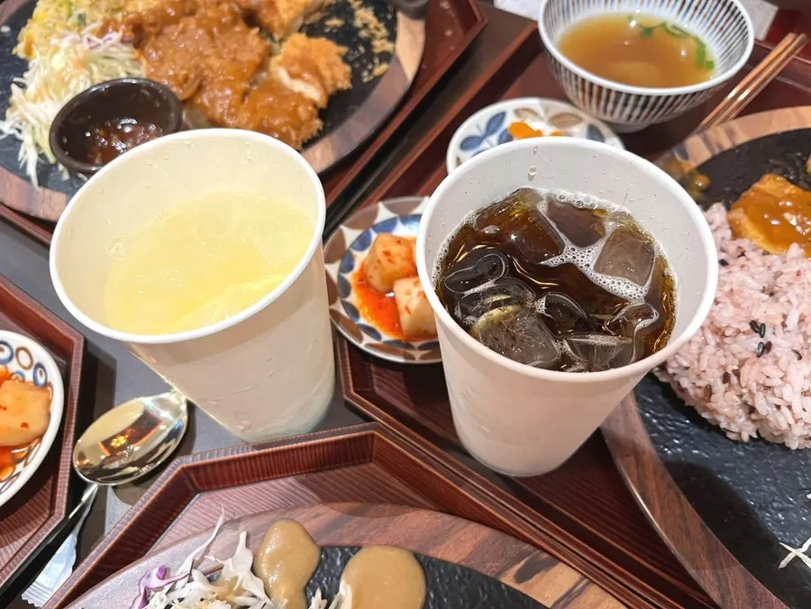 셀프로 이용하는 탄산음료 기계