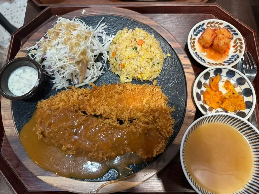 Menu note showing rice substitution options