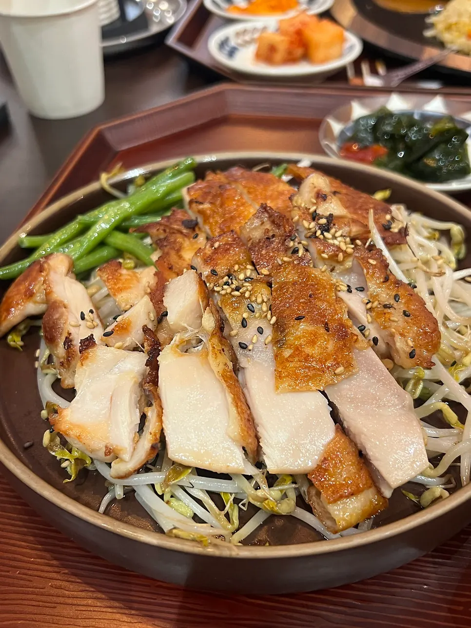 직화소금스테끼반상 상차림