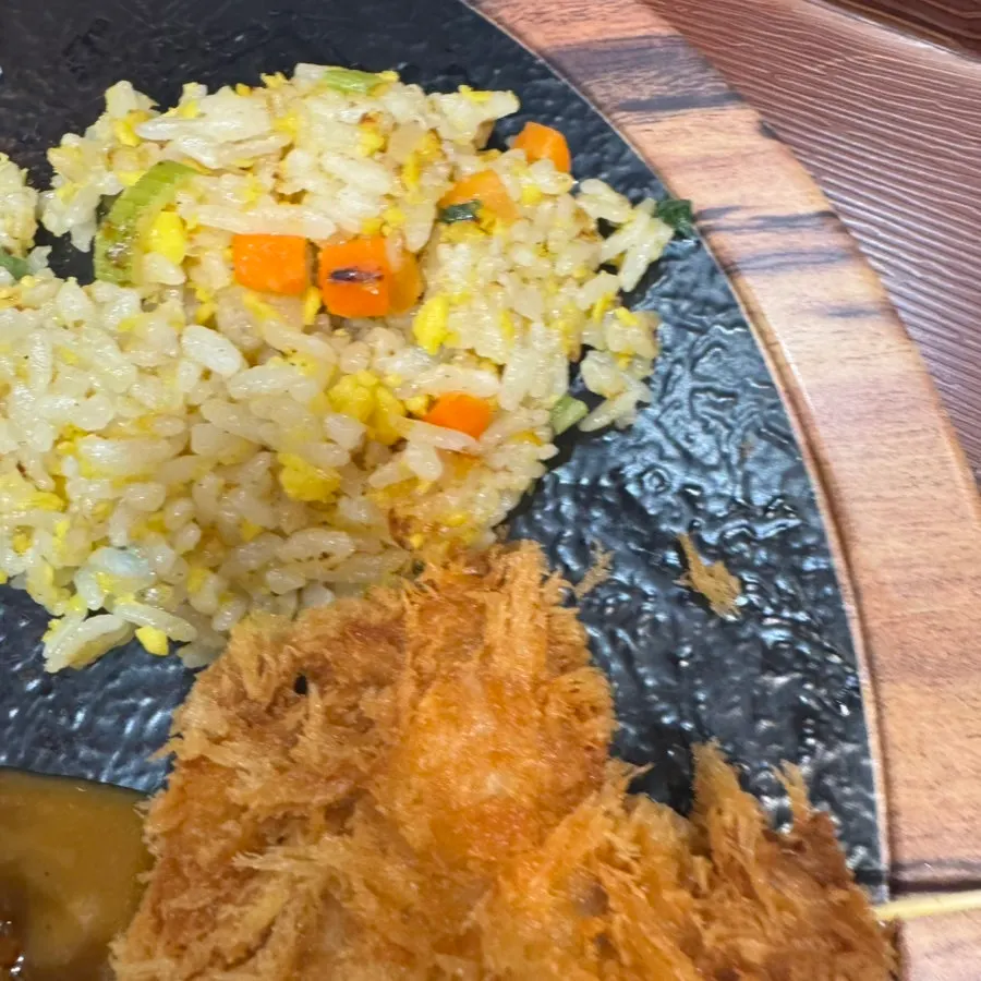 Egg fried rice served with the Gyewon Set