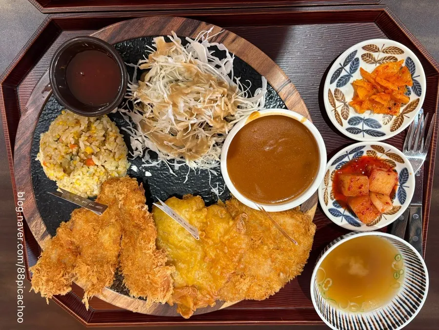 Gyewondang's Gyewon Set, 17,500 won assorted cutlet tray