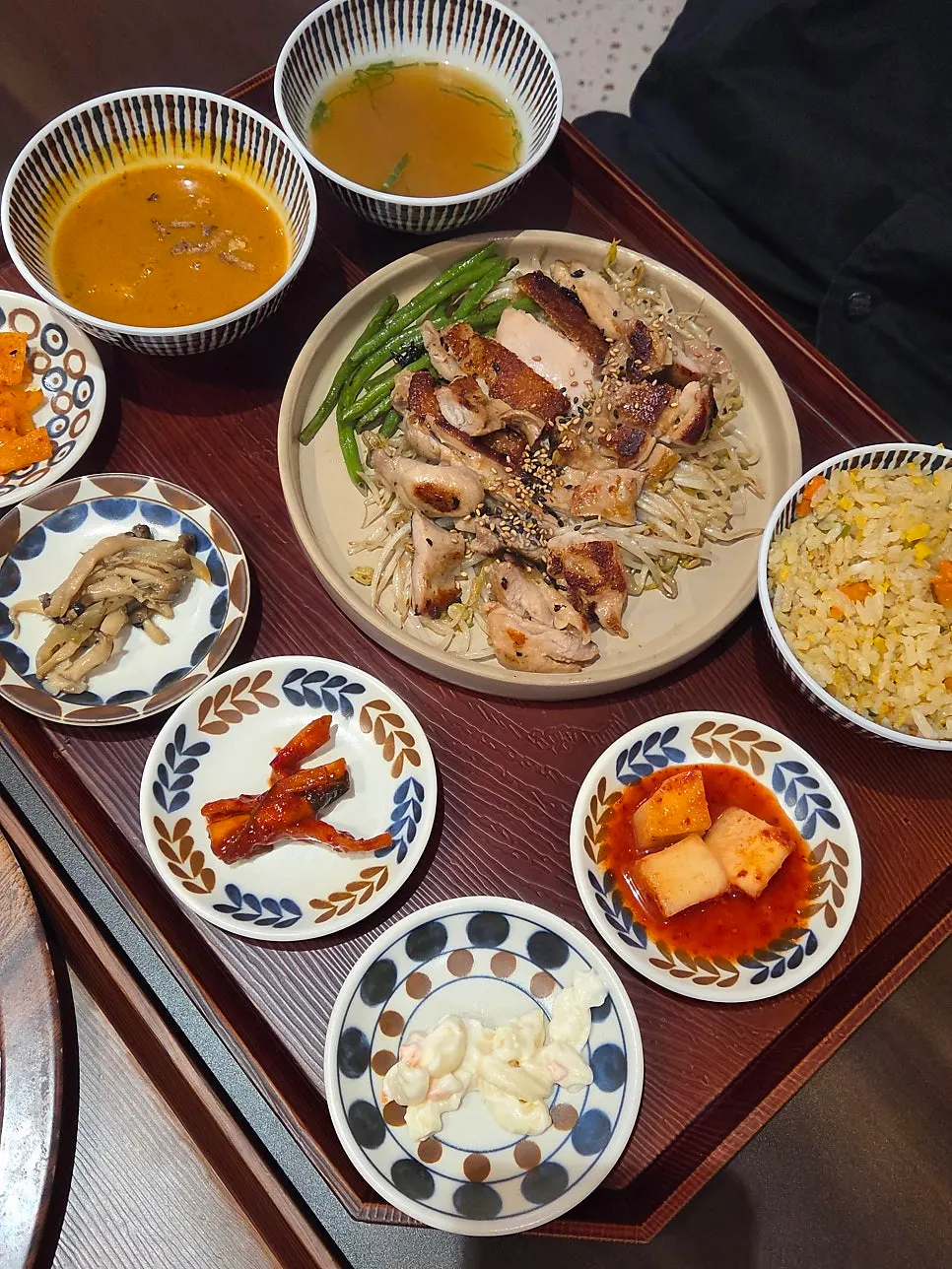 직화소금스테끼반상 1인 반상 상차림