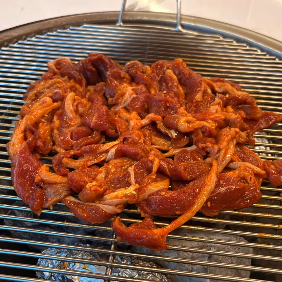 깻잎과 곁들인 오리고기