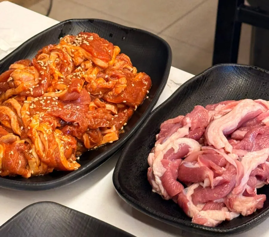 Ordered fresh and marinated duck