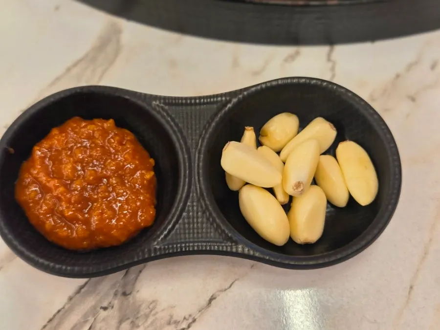 Assorted side dishes on the table