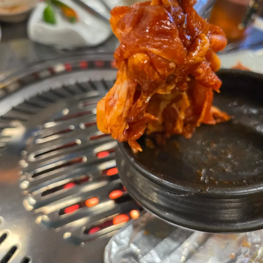 Gochujang charcoal bulgogi as the finishing dish
