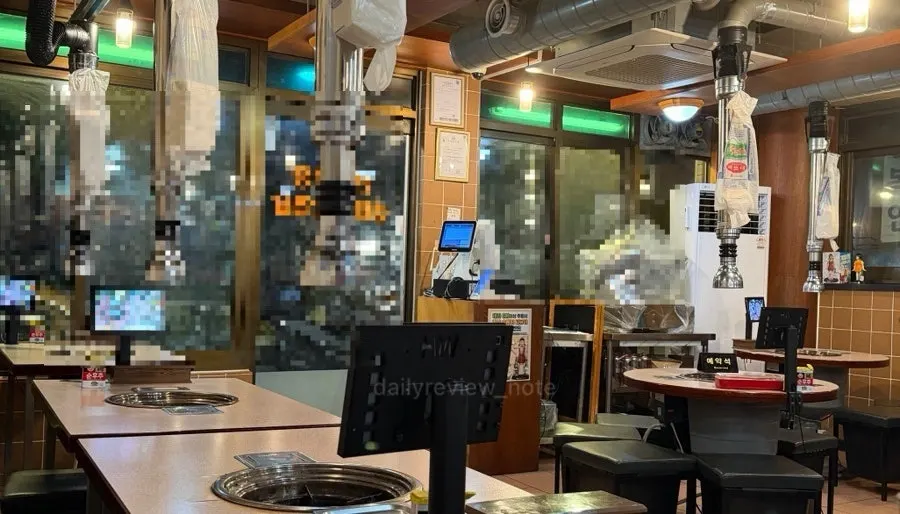 Tables inside Gyodaepae