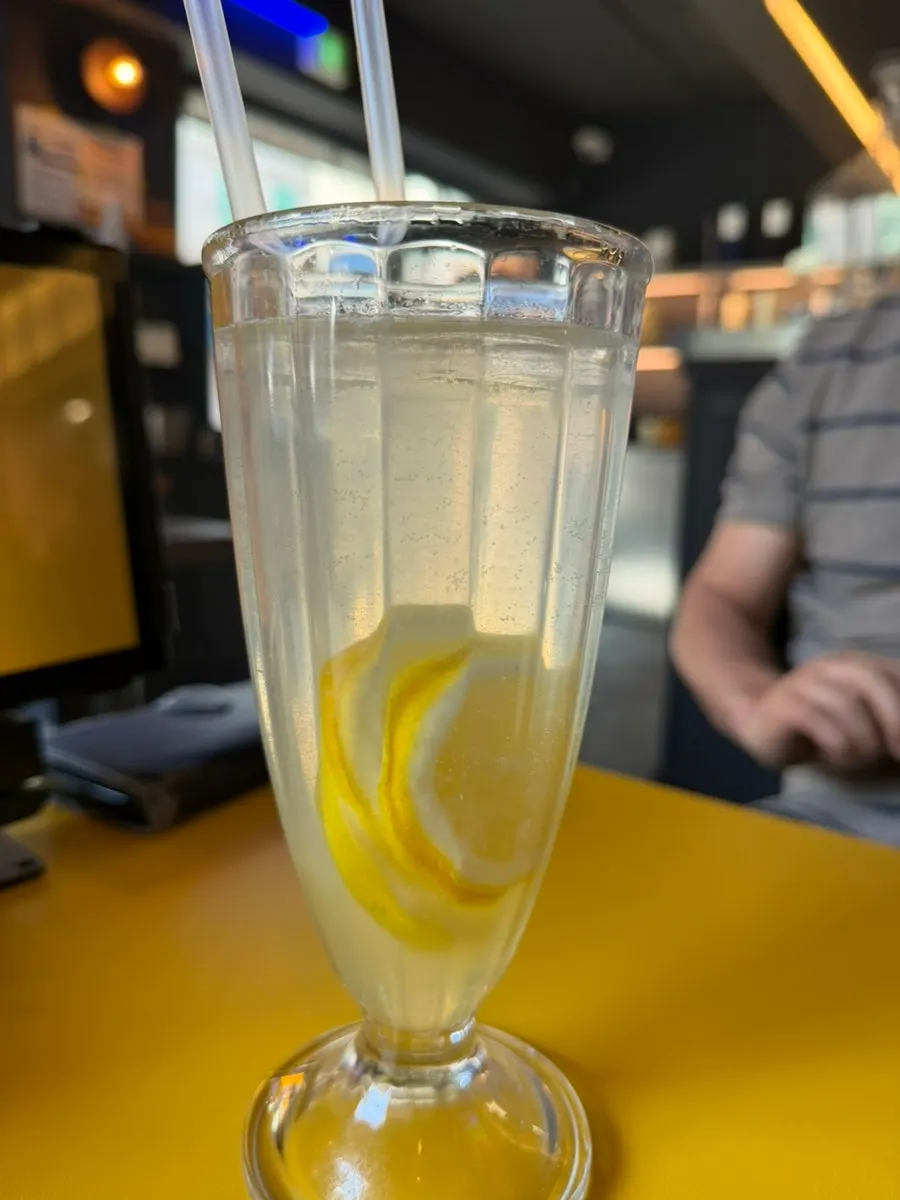A glass of lemonade at Daily Fix