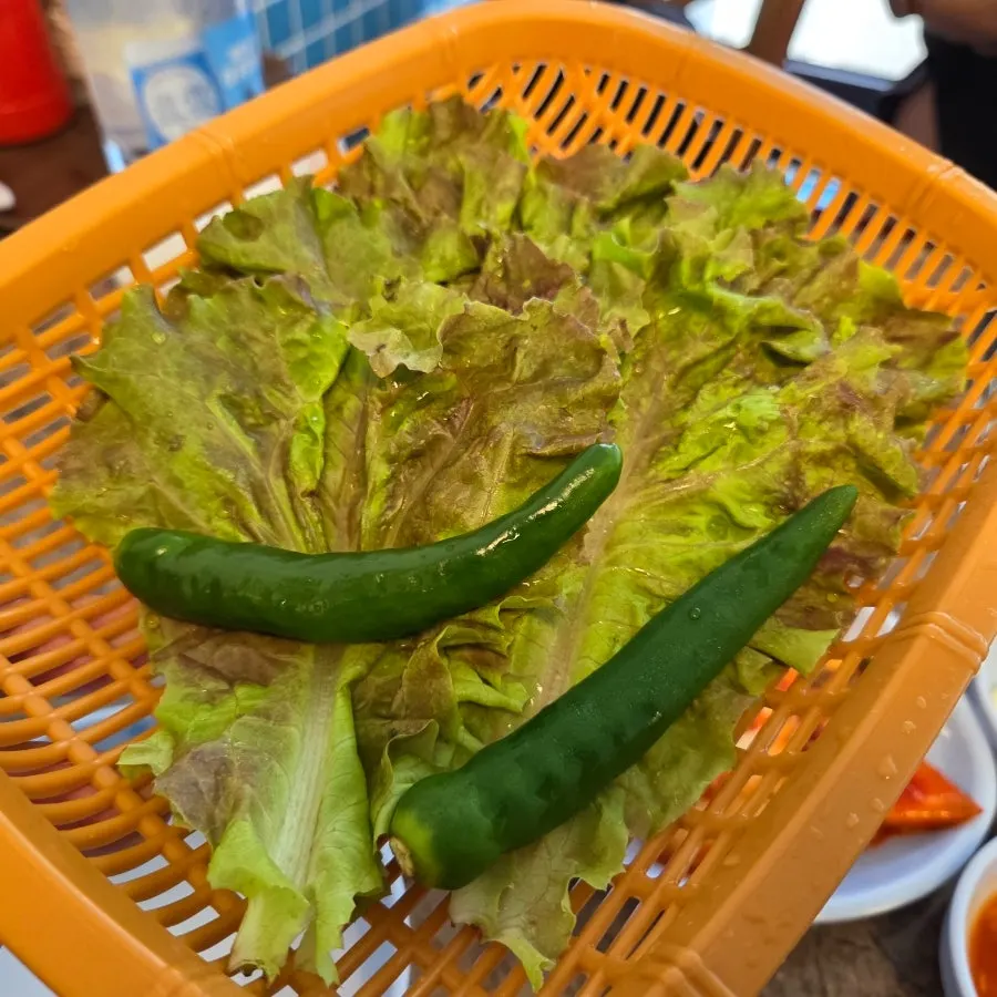 무생채와 김치 밑반찬