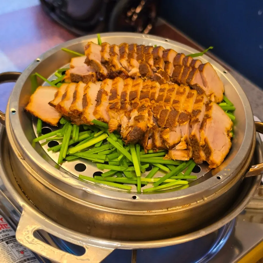 Daseon Kalguksu's spicy octopus stir-fry loaded with plump baby octopus
