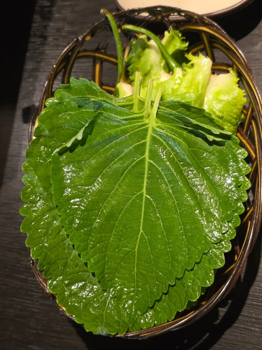 Well-seasoned scallion kimchi from Sodangkkae O-gyeopjip