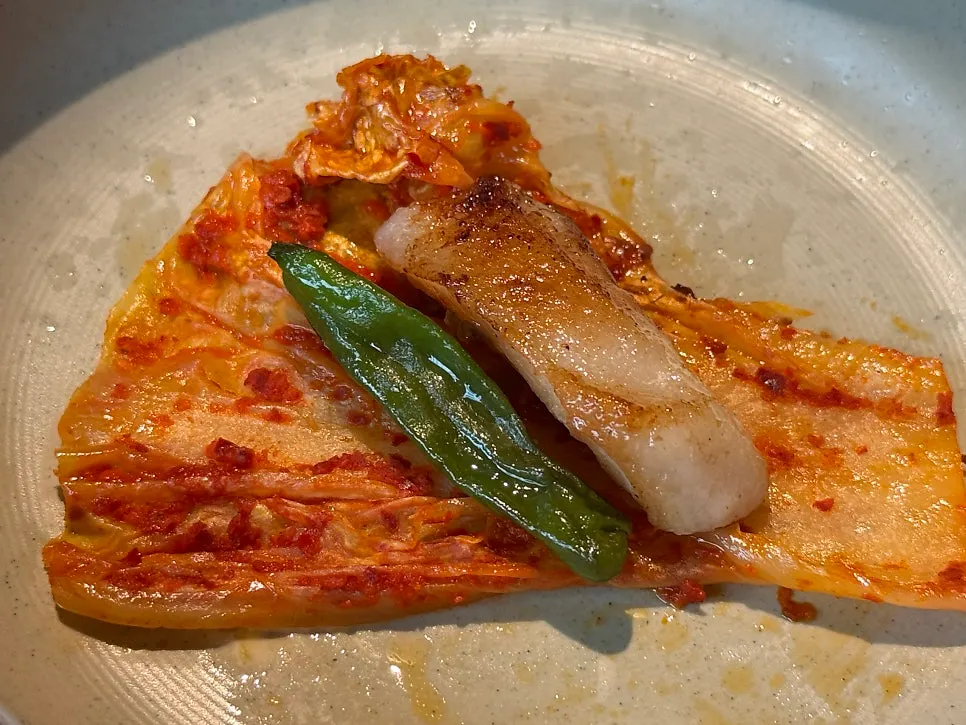 A family meal of pork belly and pork neck