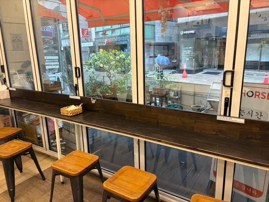 Kiosk ordering at Halls Gimbap Main Branch