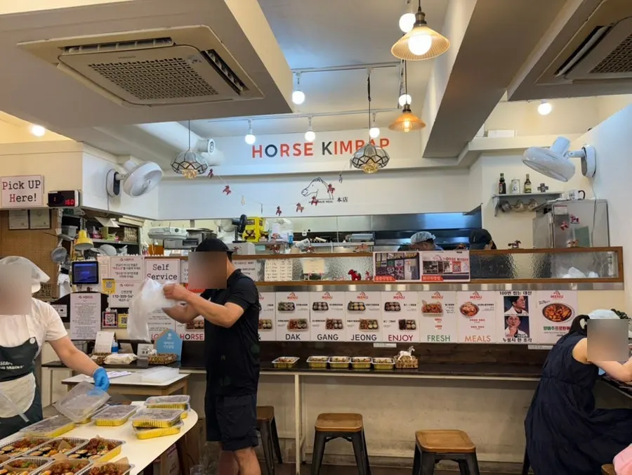 Menu items sold at Halls Gimbap Main Branch