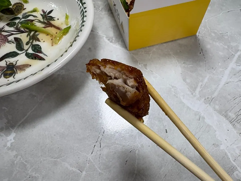 Crispy chicken as a snack