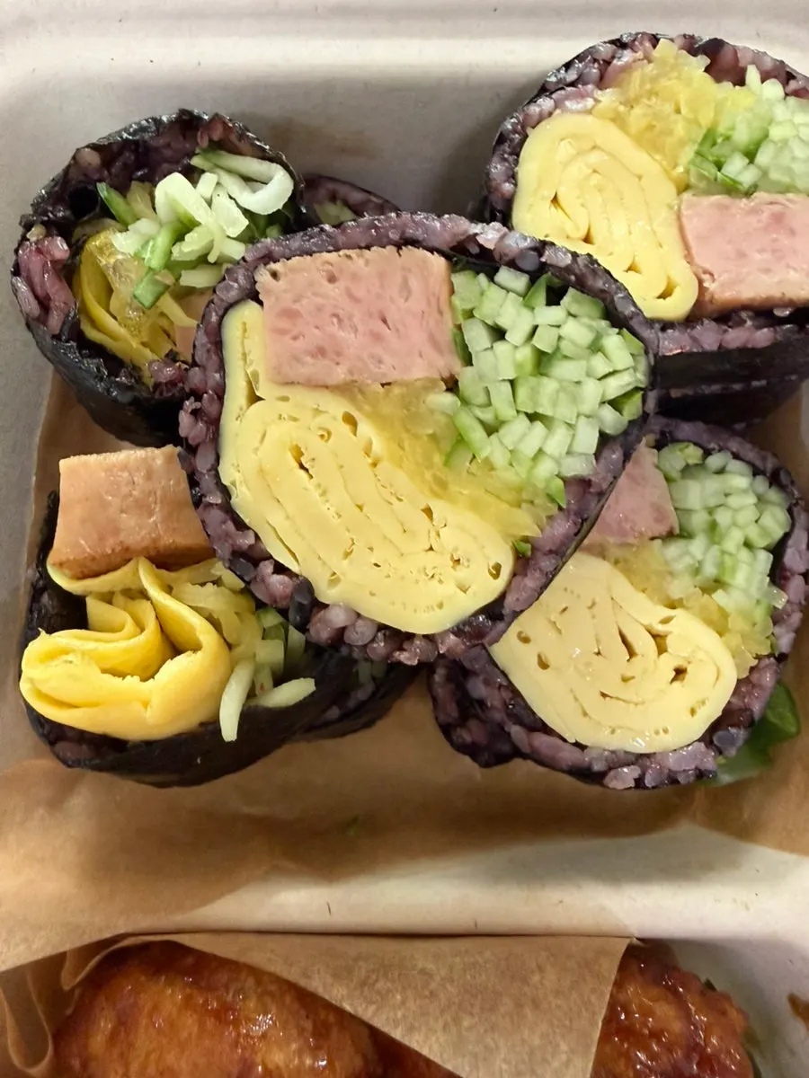 Halls Gimbap packed with fillings
