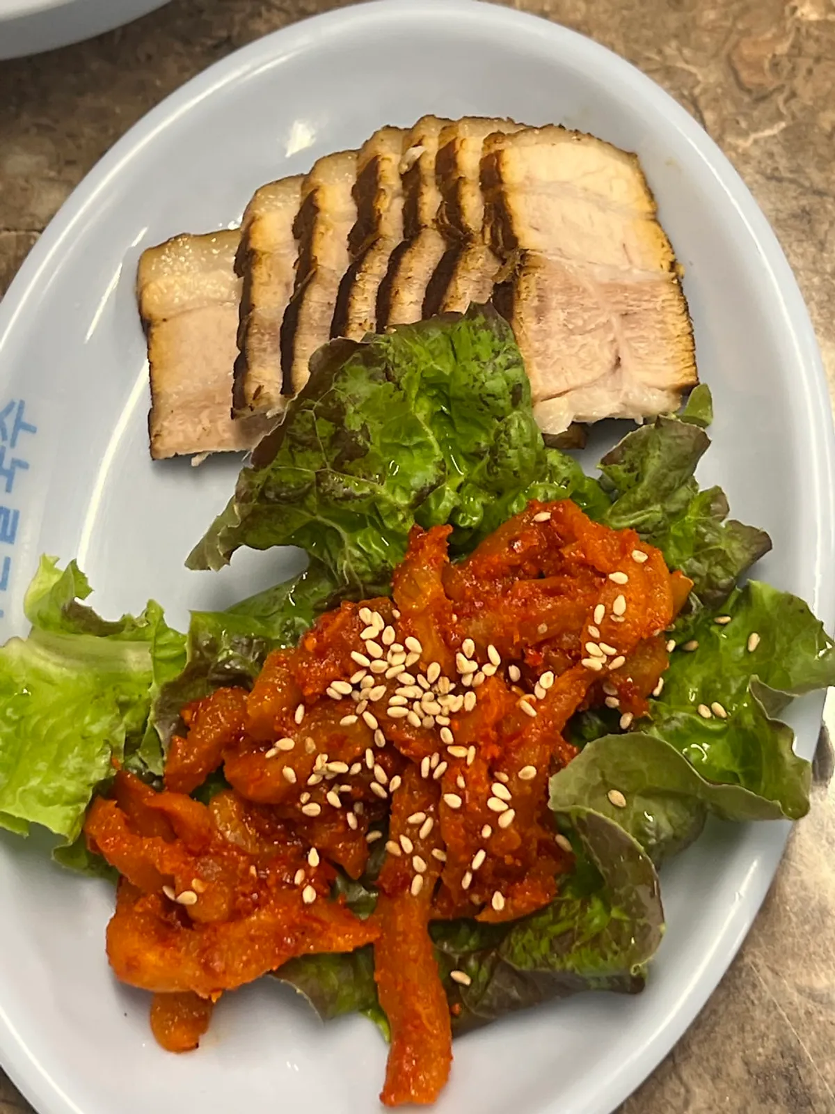 A generous spread of kalguksu and meat