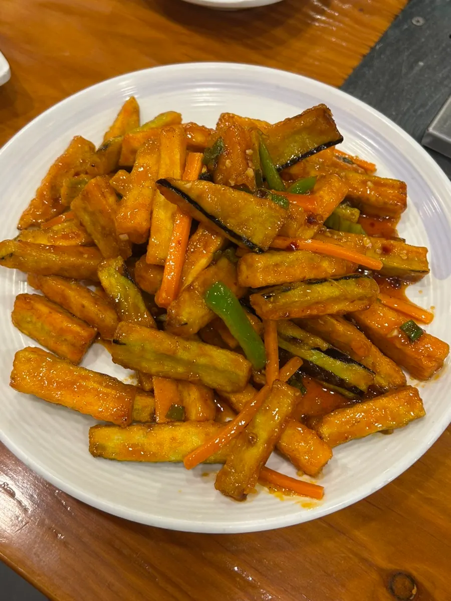 Ordered lamb sirloin skewers and lamb skewers