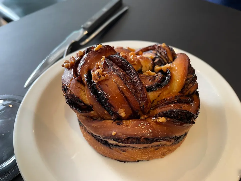 Mini Male babka on a plate