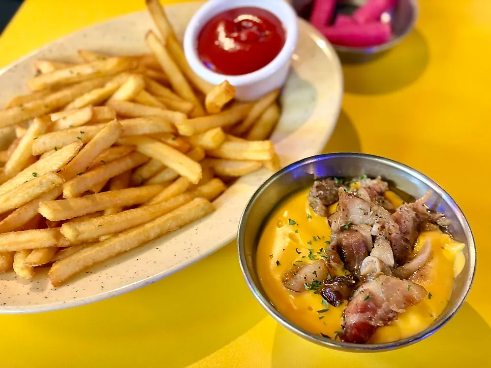 Bacon cheese fries side dish
