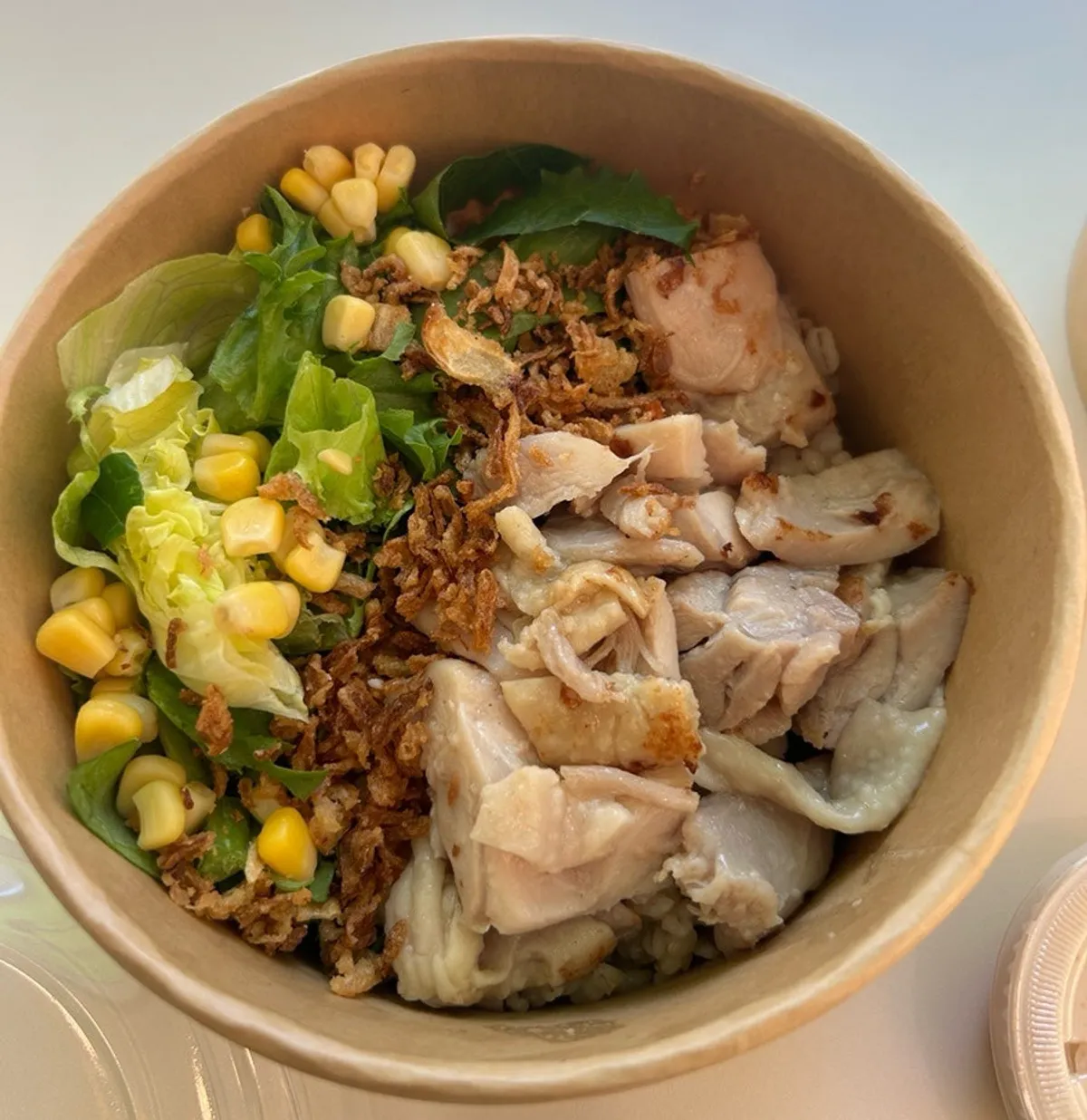Sous-vide chicken breast protein bowl