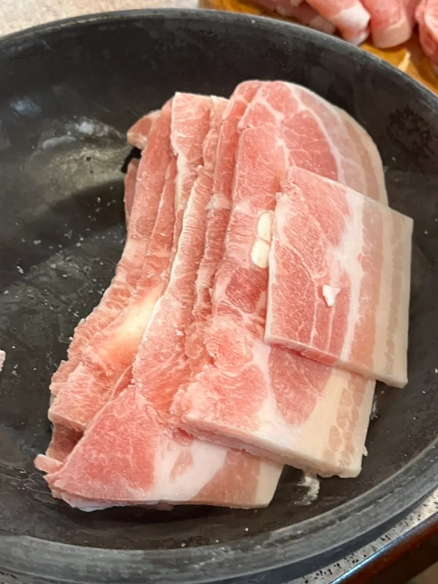 Three types of shaved pork in the Gyodaepae set 500g