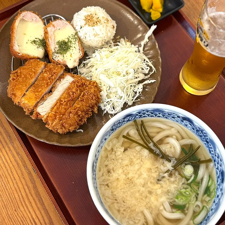 Half-and-half katsu set at Kosi Gyodae Branch
