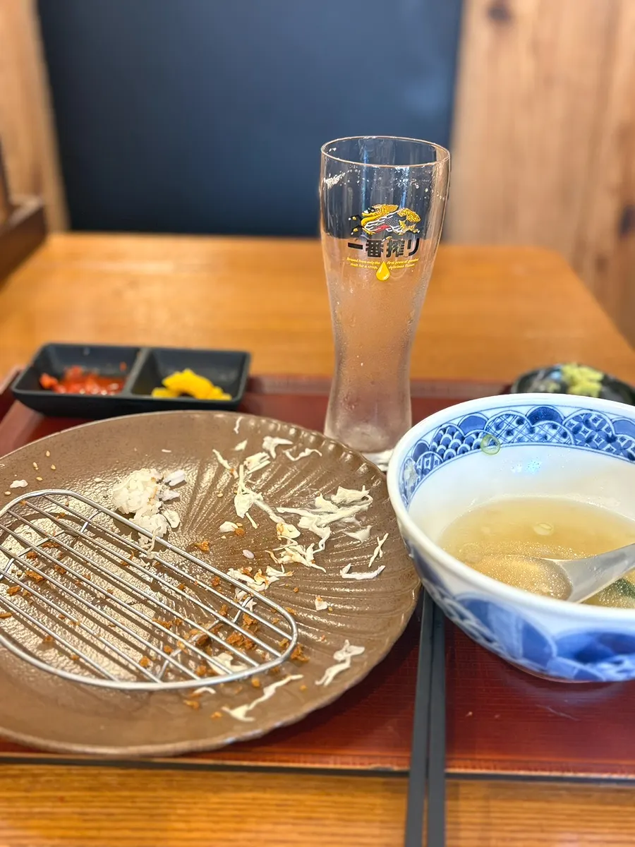 식사를 마친 테이블