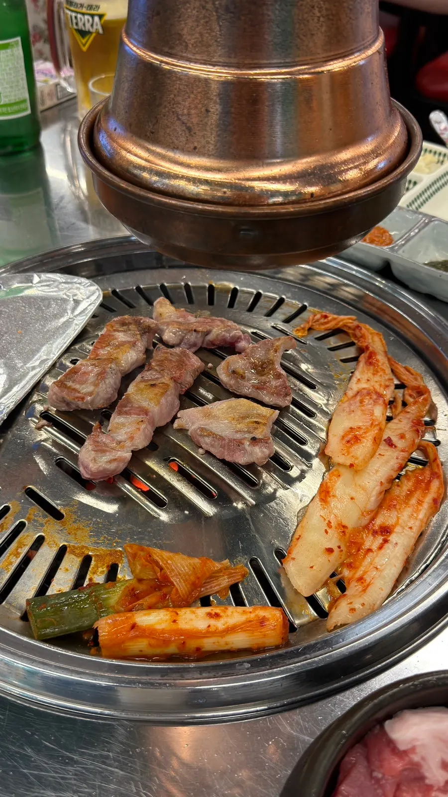 노릇하게 구워진 줄줄이 특목살