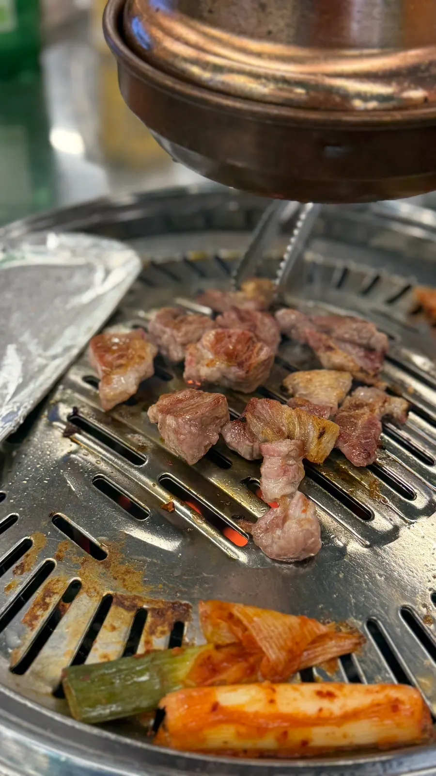 꼬들살과 함께 구운 김치
