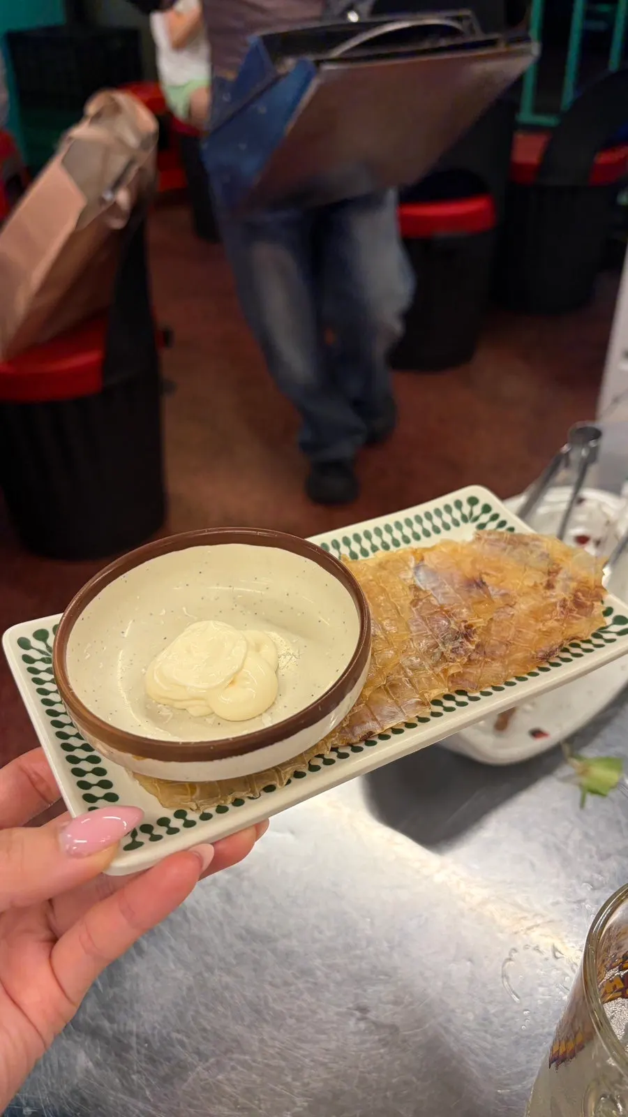 Free dried filefish snack from the receipt review event