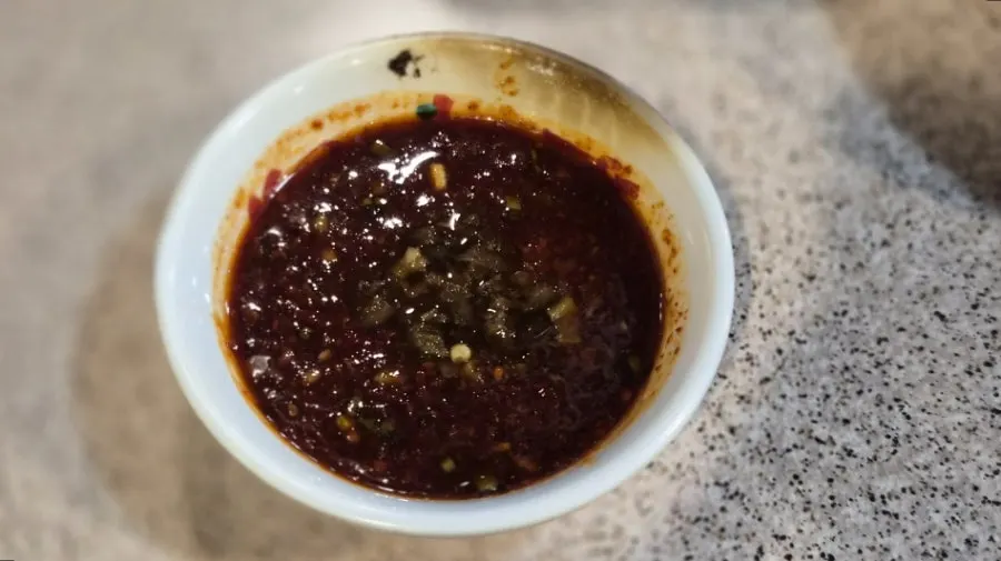 Gyodaepae's secret special sauce and ssamjang dipping paste